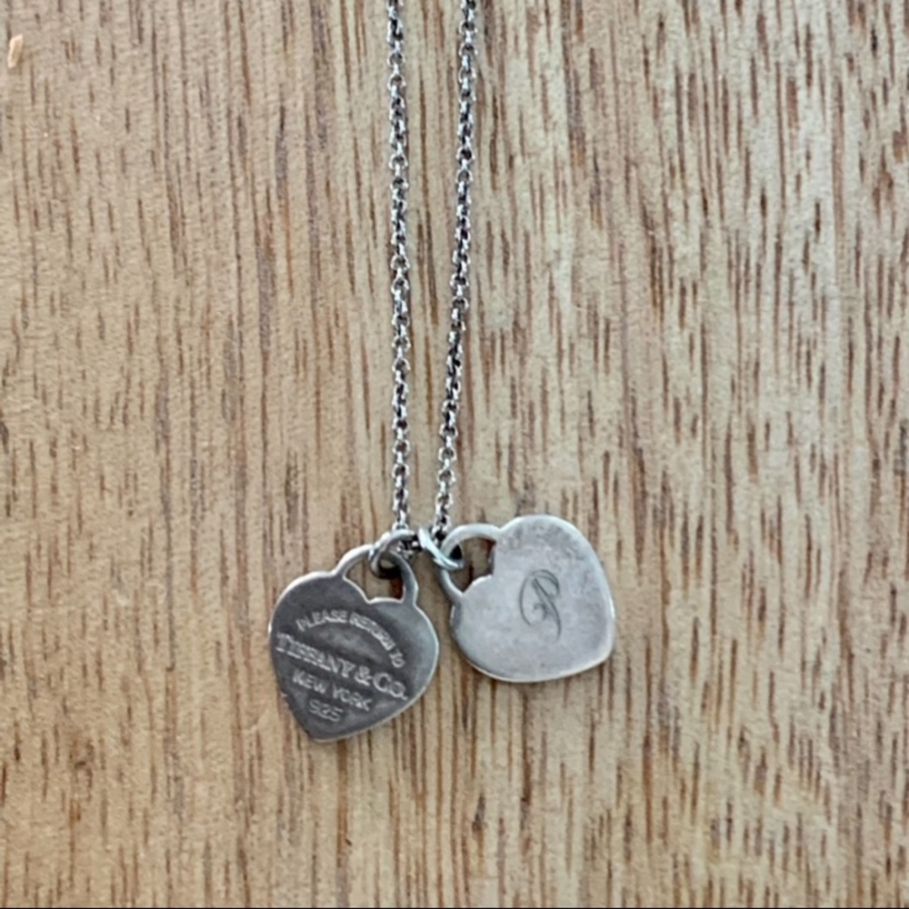 Tiffany & Co Double Heart Tag Pendant, Mini
